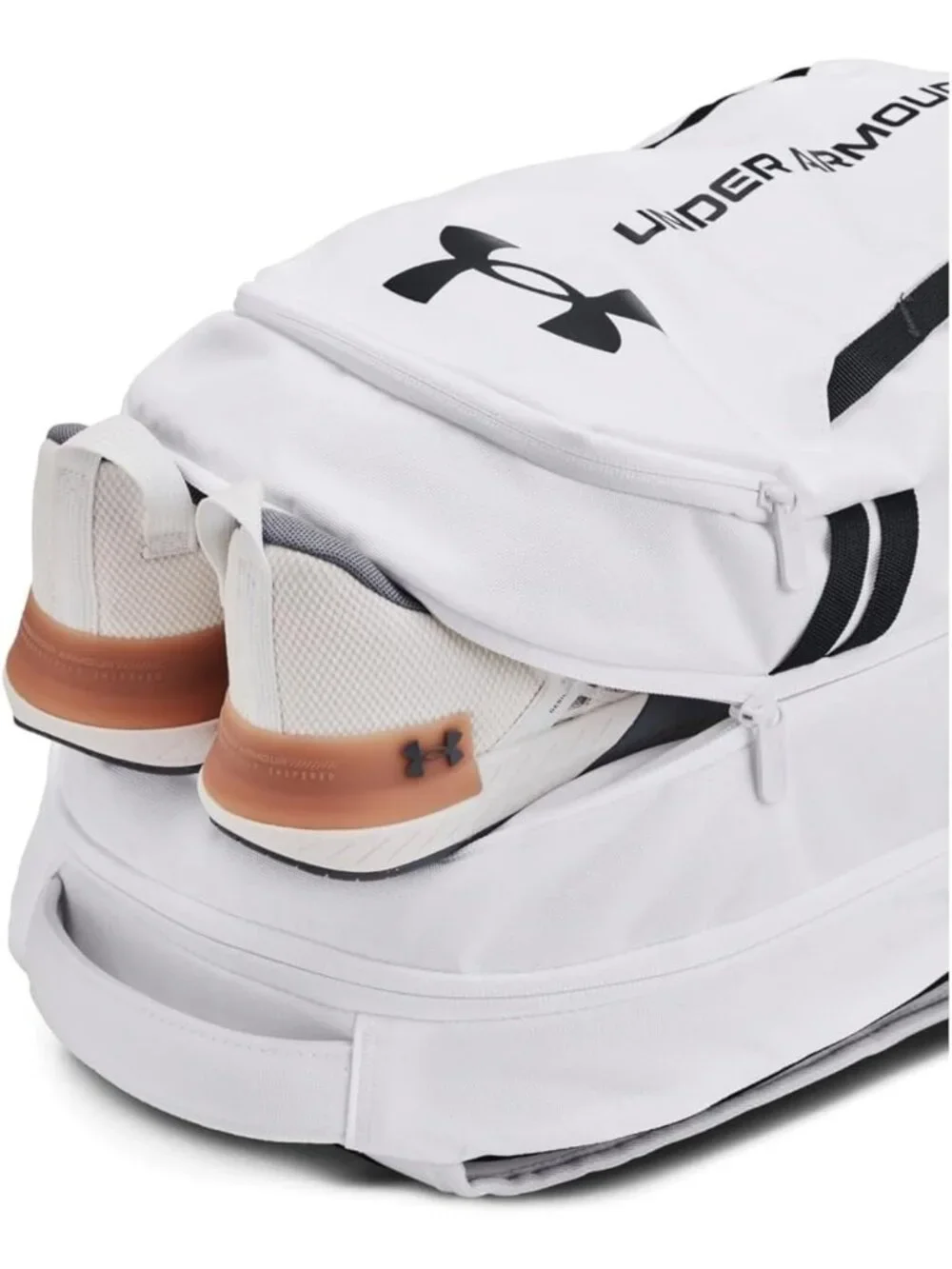 Versatile Unisex White Hustle 6.0 Backpack - Durable, Stylish, Everyday Use